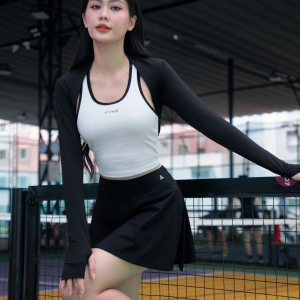 mẫu áo thể thao thiết thiết kế croptop phối viền